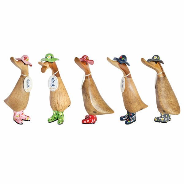 DCUK Duckling – Floral Hat and Welly Boots - Image 2