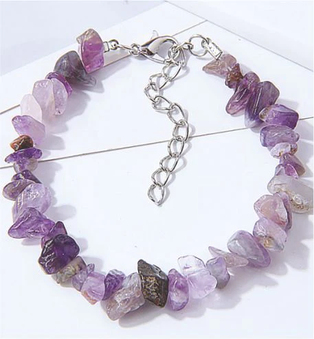 Amethyst bracelet purple