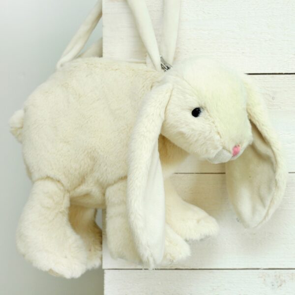 Plush Toy Bunny Bag Cream