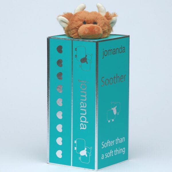 Highland Coo Cow Toy Soother Brown - Image 3