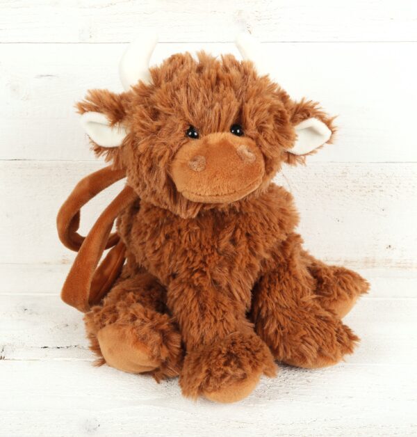 Highland Coo Cow Hand Bag Brown