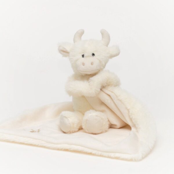 Cream Highland Coo Toy Soother