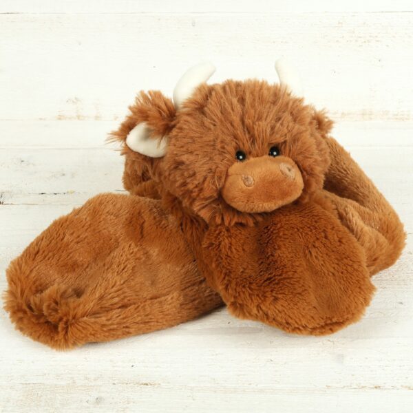 Highland Coo Scarf Brown