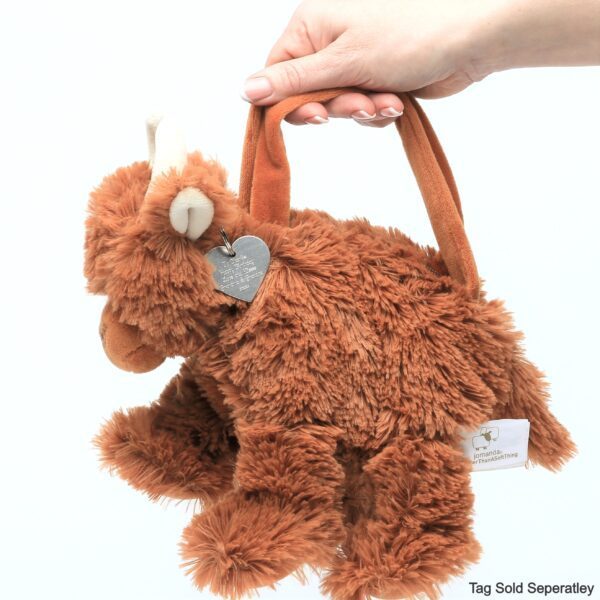 Highland Coo Cow Hand Bag Brown - Image 2
