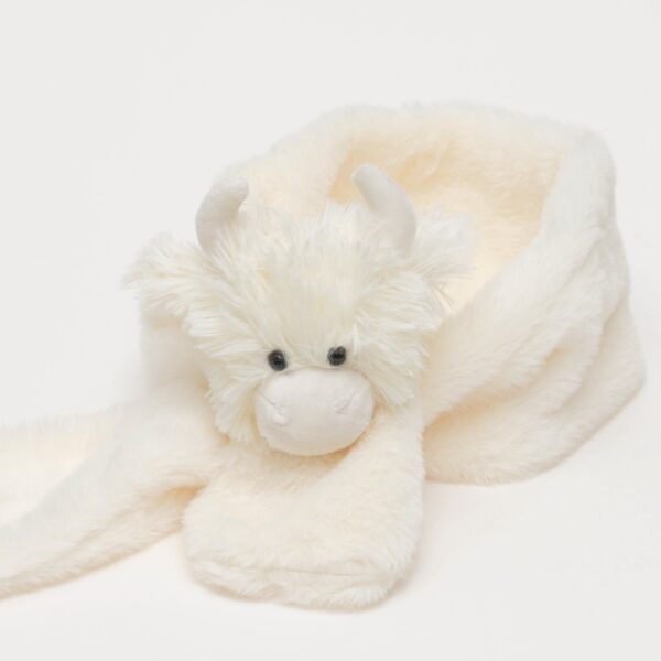 Cream Highland Coo Scarf - Image 2