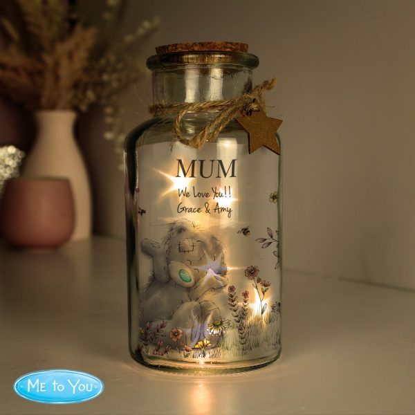 Personalised Me to You Floral LED Glass Jar - Image 2