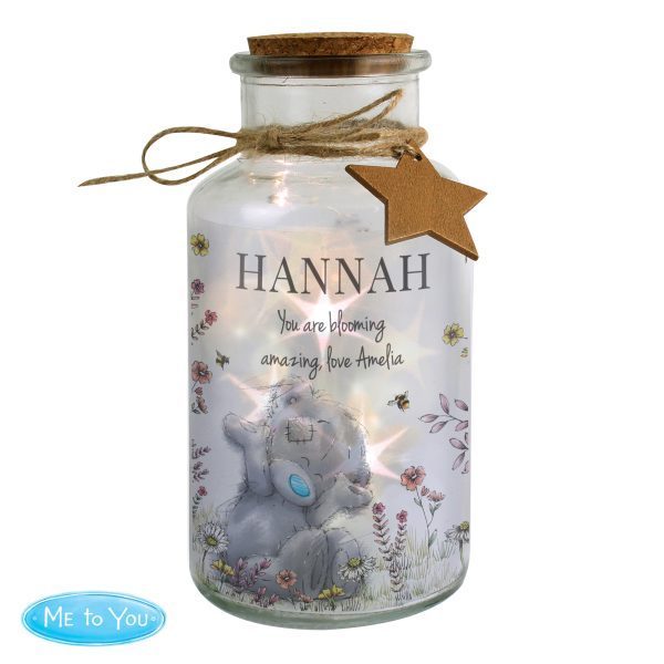 Personalised Me to You Floral LED Glass Jar - Image 3