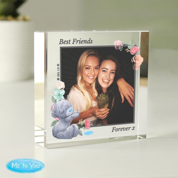 Personalised Me To You Floral Photo Upload Crystal Token - Image 3
