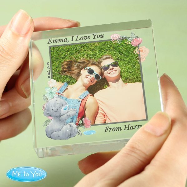 Personalised Me To You Floral Photo Upload Crystal Token - Image 4