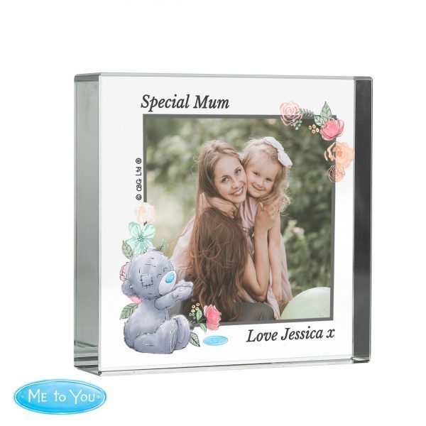Personalised Me To You Floral Photo Upload Crystal Token - Image 6