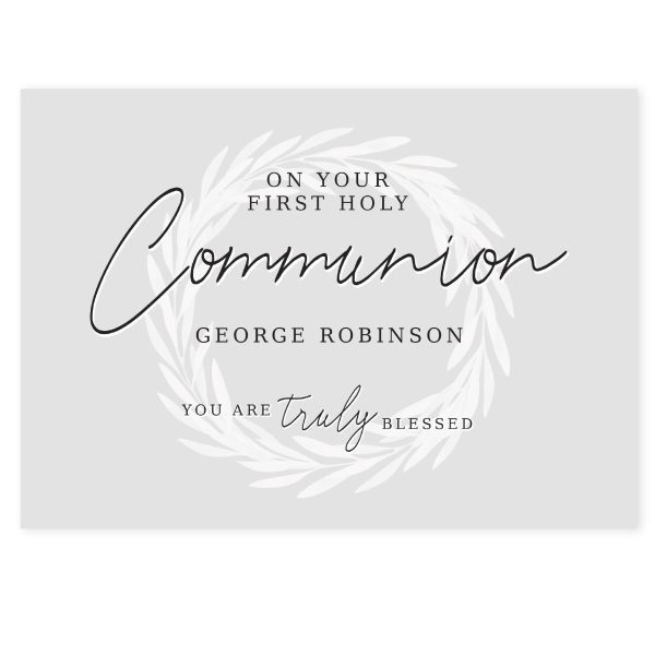 Personalised Truly Blessed First Holy Communion Card - Image 3