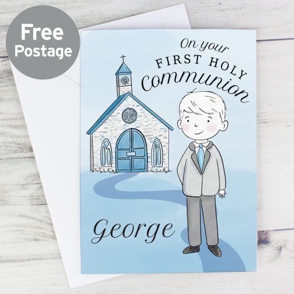 Personalised Boys First Holy Communion Card - Image 2