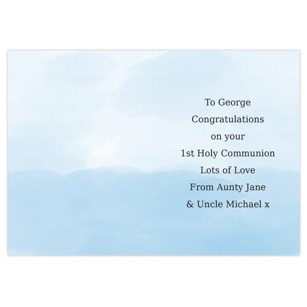 Personalised Boys First Holy Communion Card - Image 3