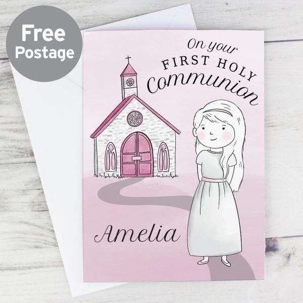 Personalised Girls First Holy Communion Card - Image 4