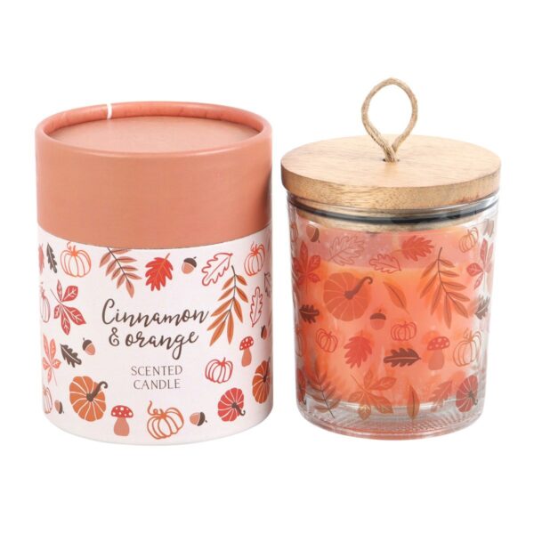 Cinnamon & Orange Autumn Scented Candle - Image 2