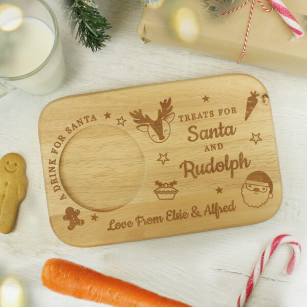 Personalised Treats for Santa Coaster Tray - Image 4
