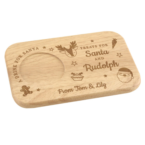 Personalised Treats for Santa Coaster Tray - Image 2