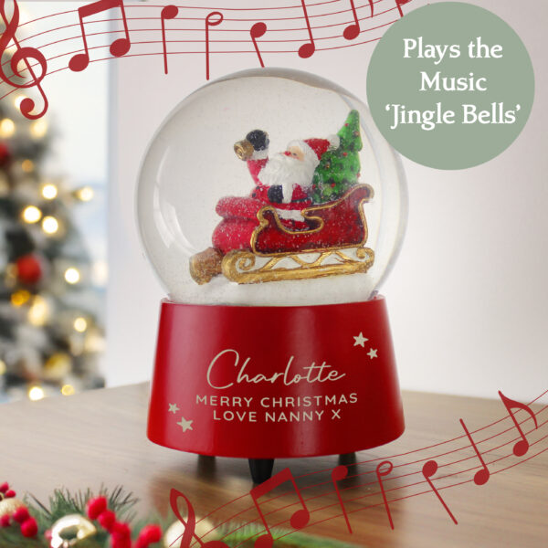 Personalised Musical Santa Globe - Image 4