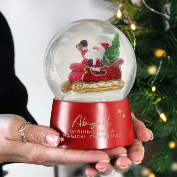Personalised Musical Santa Globe - Image 3