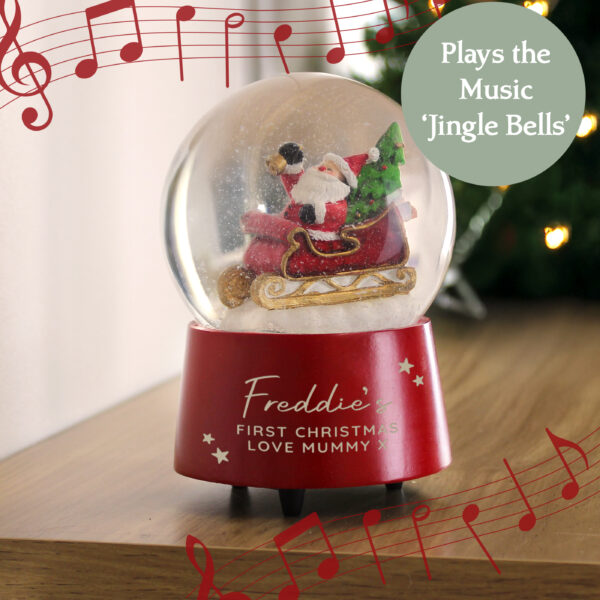 Personalised Musical Santa Globe - Image 6