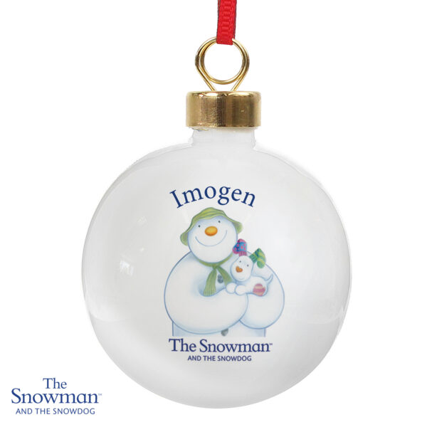 Personalised The Snowman and the Snowdog Bauble - Image 6