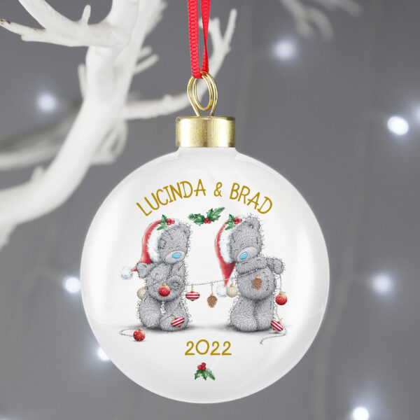 Personalised Me to You Christmas Couple's Bauble - Image 5