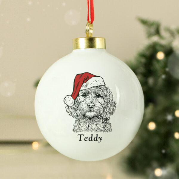Personalised Dog Breed Christmas Bauble - Image 2