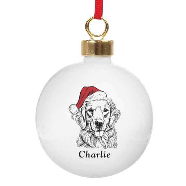 Personalised Dog Breed Christmas Bauble - Image 6