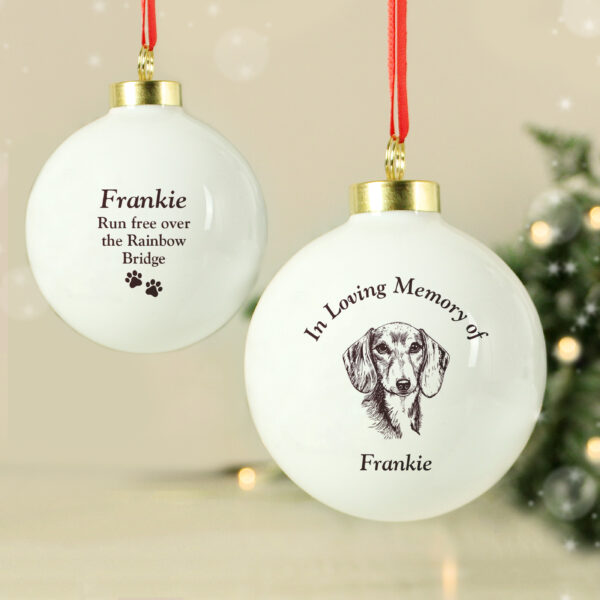 Personalised Memorial Dog Breed Bauble - Image 6