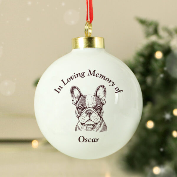 Personalised Memorial Dog Breed Bauble - Image 2