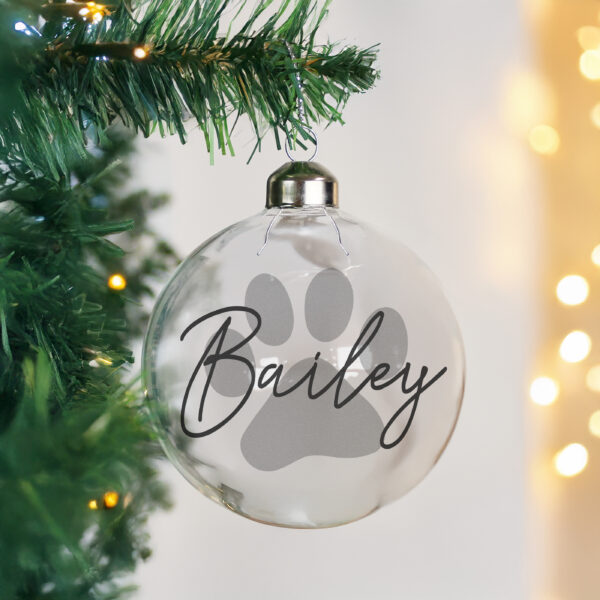 Personalised Pet Glass Bauble - Image 5