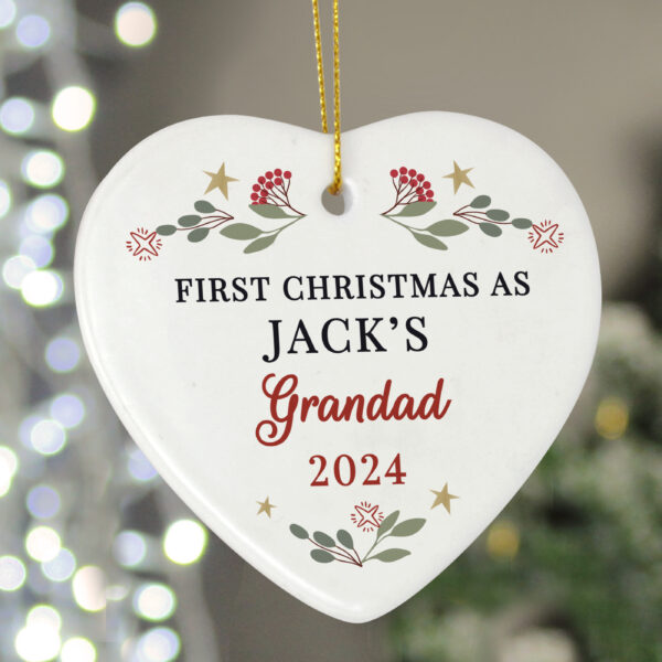 Personalised First Christmas As Grandparents Tree Decoration - Image 5