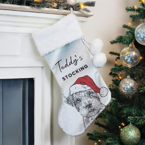 Personalised Dog Breed Christmas Stocking - Image 2