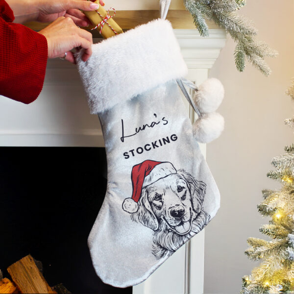 Personalised Dog Breed Christmas Stocking - Image 6
