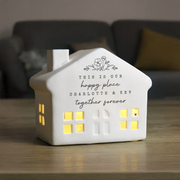 Personalised Floral LED House - Image 5