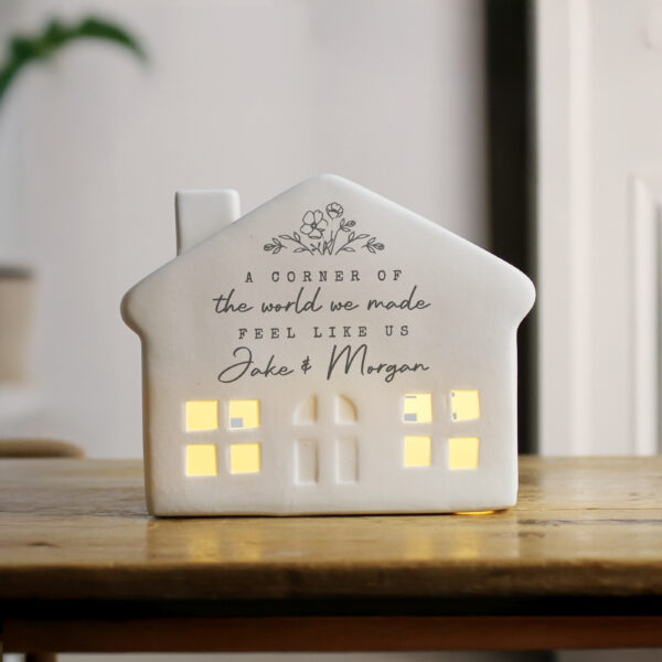 Personalised Floral LED House - Image 2