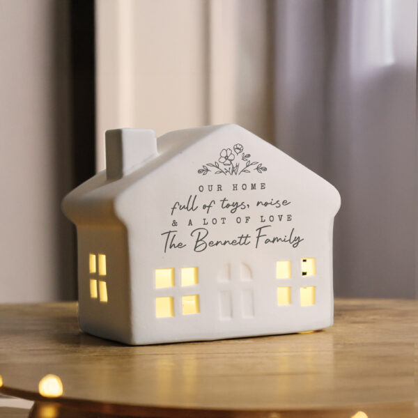 Personalised Floral LED House - Image 3