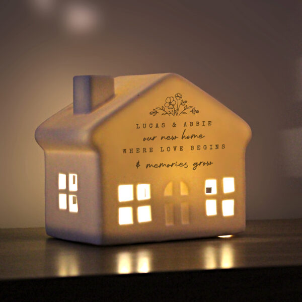 Personalised Floral LED House - Image 7