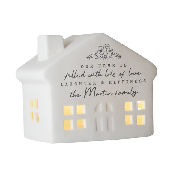 Personalised Floral LED House - Image 4