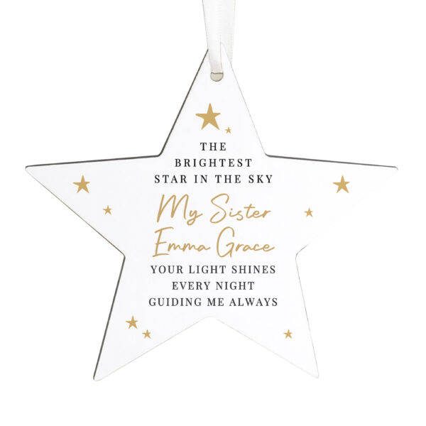 Personalised Christmas Memorial Star Ornament - Image 3