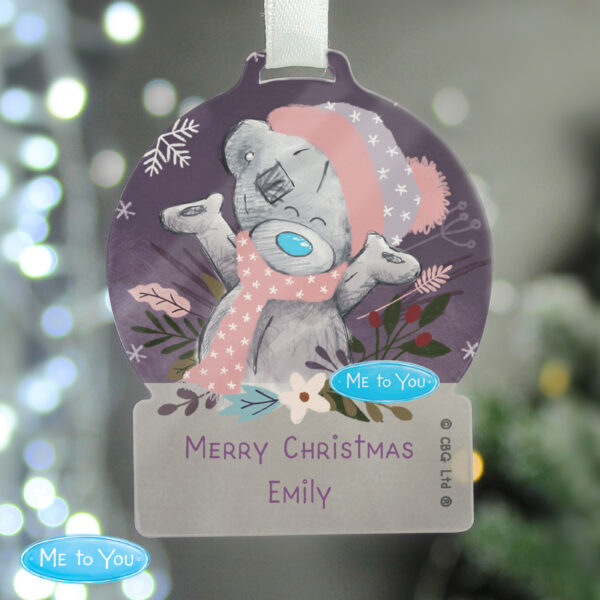 Personalised Me to You Cosy Winter Acrylic Decoration - Image 4