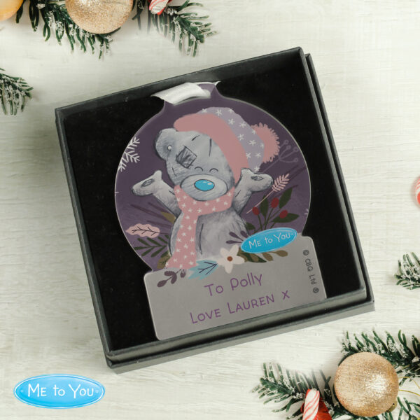 Personalised Me to You Cosy Winter Acrylic Decoration - Image 5