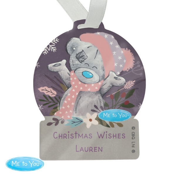 Personalised Me to You Cosy Winter Acrylic Decoration - Image 3