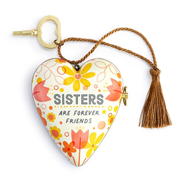 Demdaco Sisters Are Forever Friends Musical Heart Keepsake