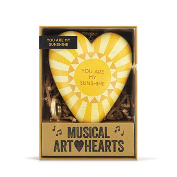 You Are My Sunshine Musical Art Heart – Heart-Shaped Keepsake Gift - Image 2
