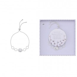 Silver bracelet with sparkling cubic zirconia stones set in a delicate setting