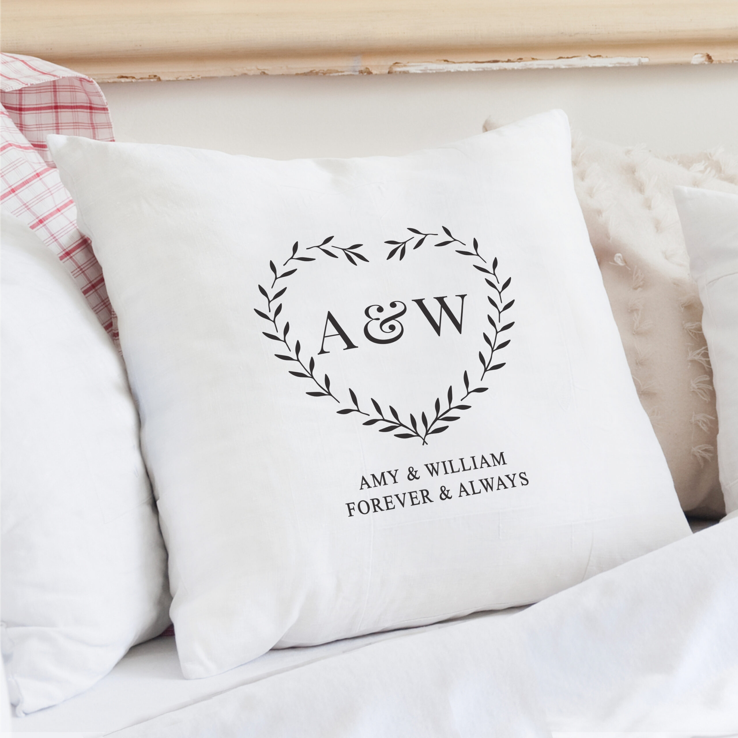 Personalised Grey Heart Cushion - Image 5