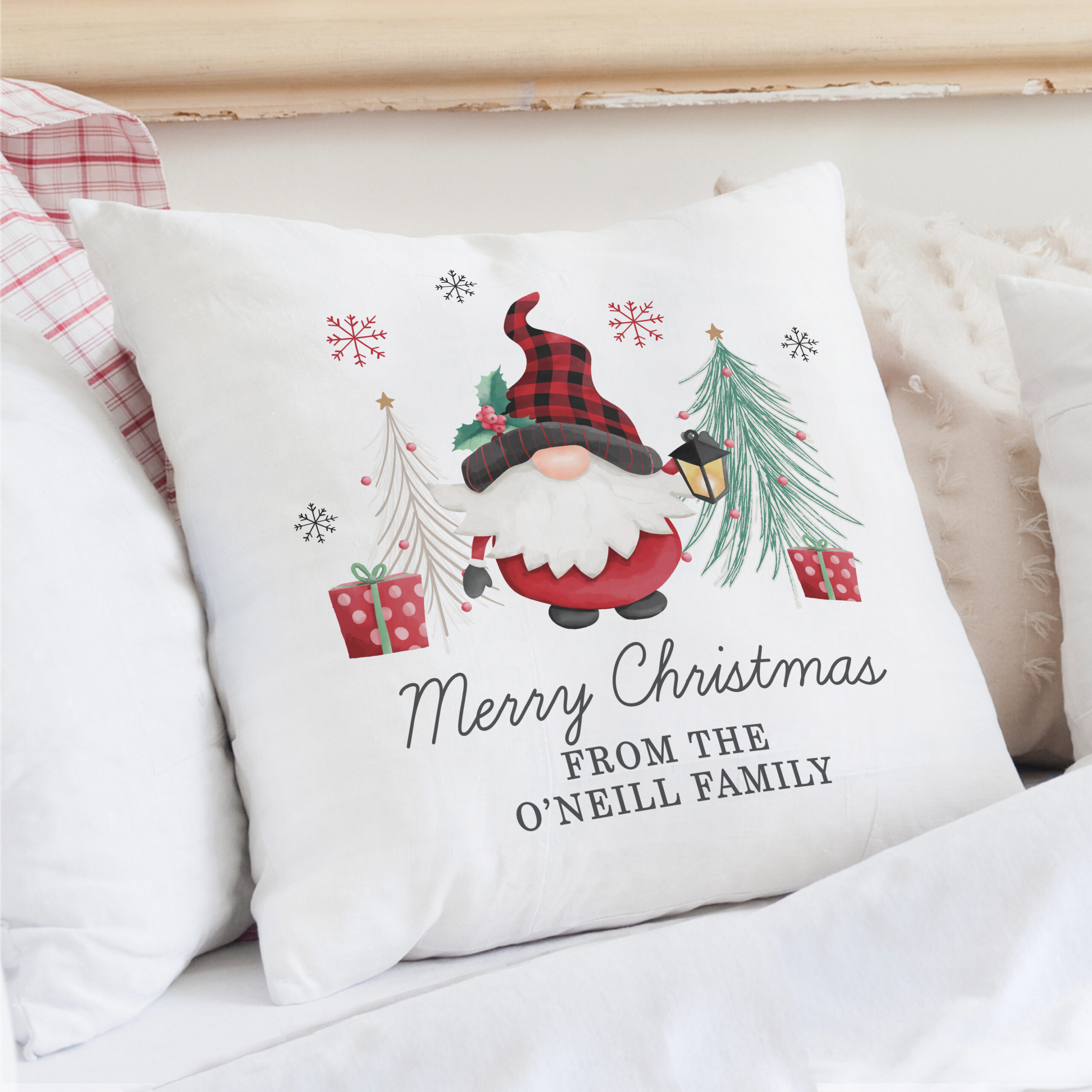 Personalised Gonk Christmas Cushion - Image 5