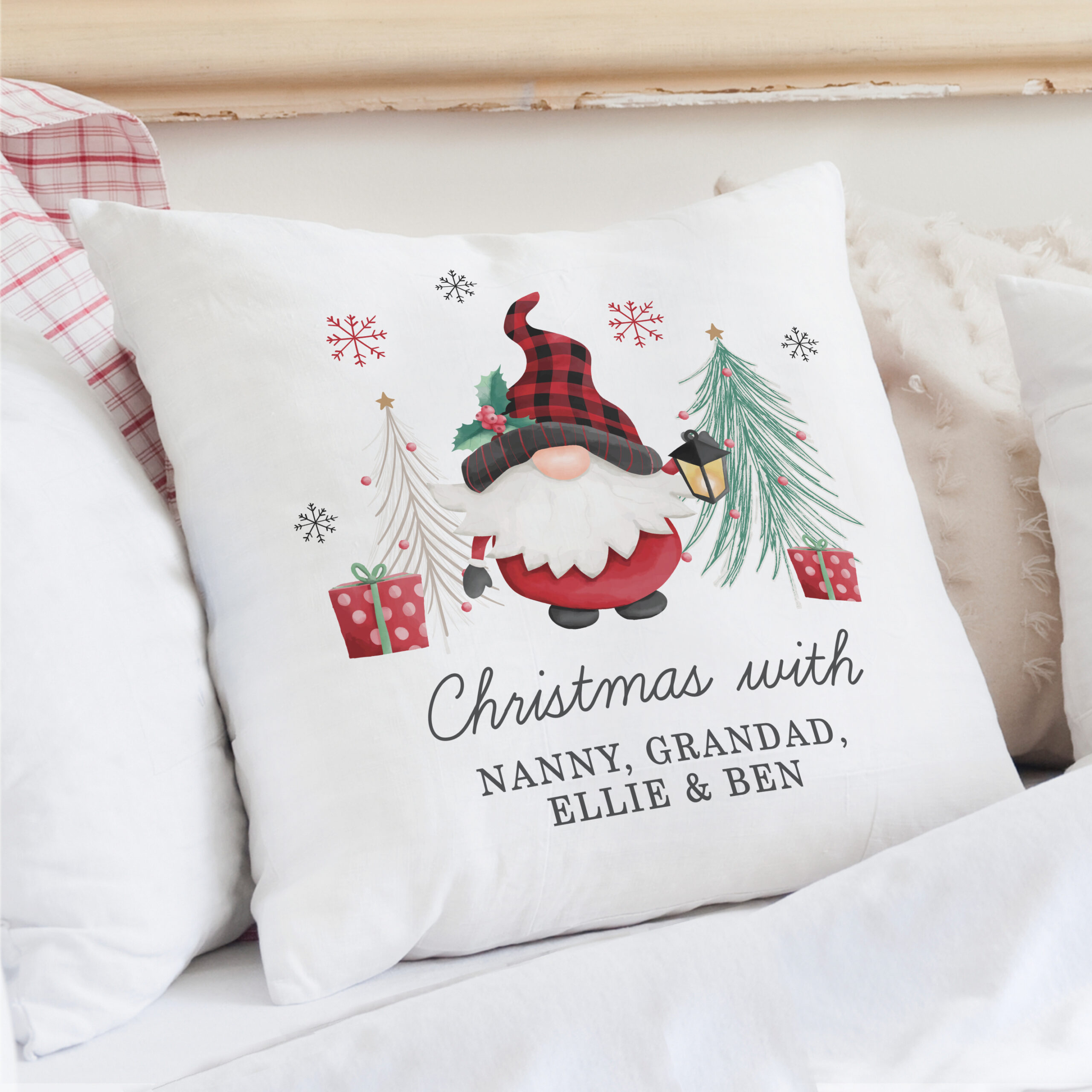 Personalised Gonk Christmas Cushion - Image 6