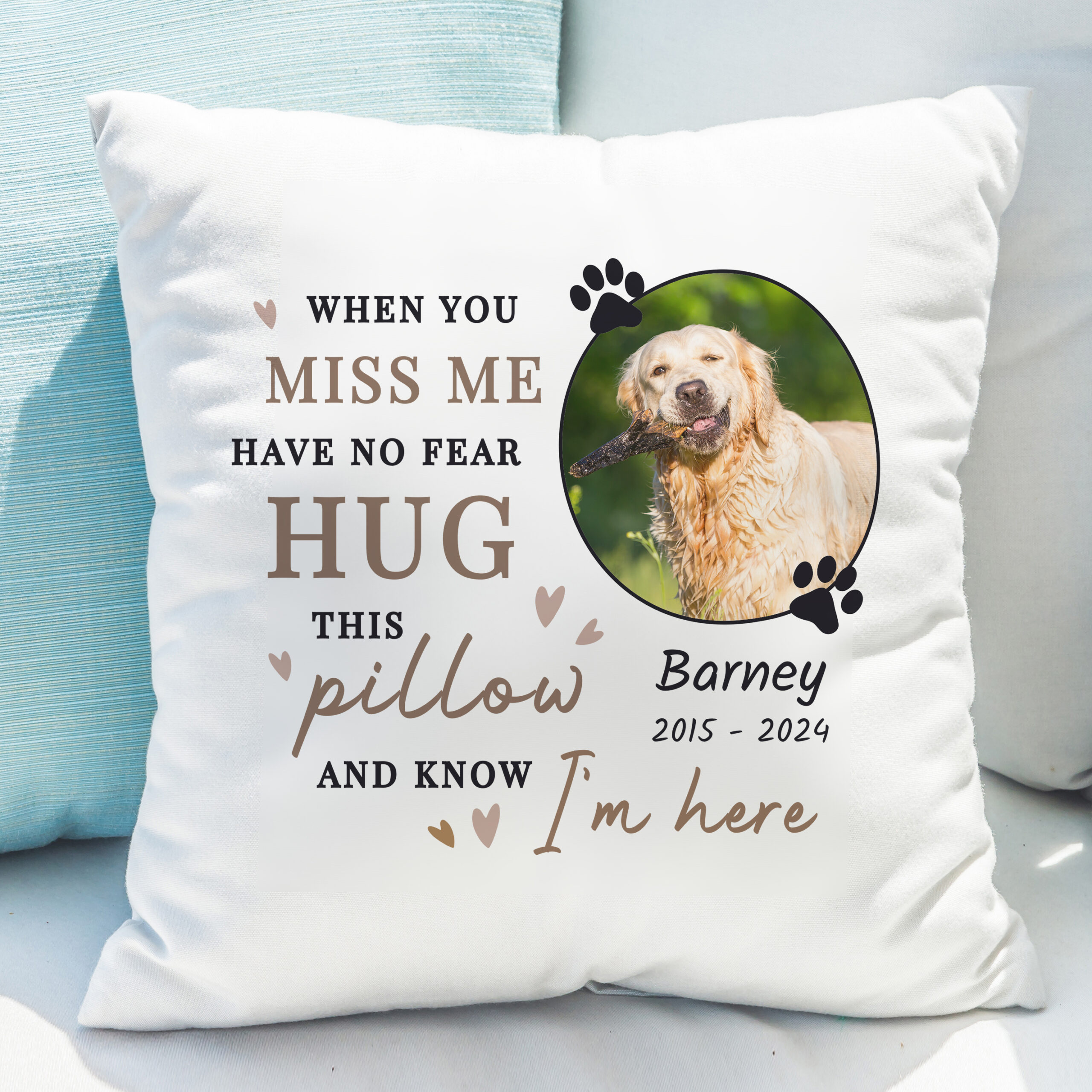 Personalised Memorial Pet Photo Upload Cushion - Image 2